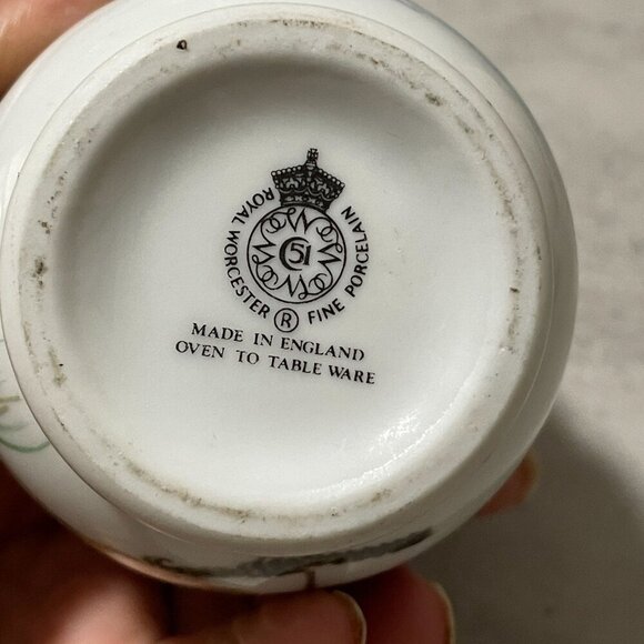 Vintage Royal Worcester Wild Birds Porcelain Covered Egg Coddler Made in England - Picture 9 of 9